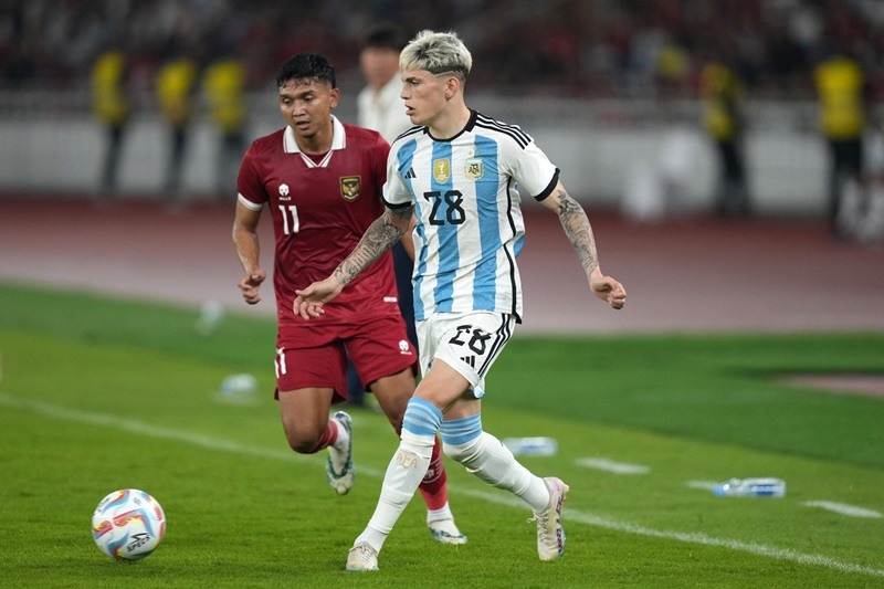 Alejandro Garnacho thi đấu trong màu áo đội tuyển quốc gia Argentina