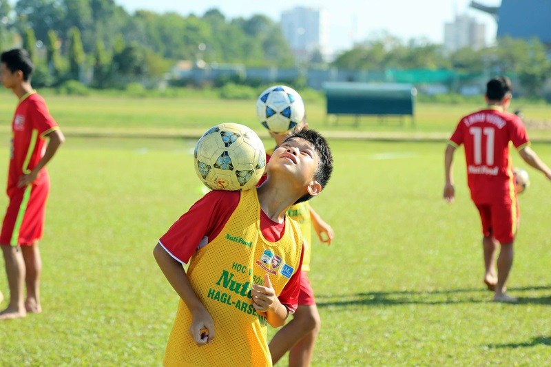 Hình ảnh tập luyện của các tài năng tương lai tại học viện